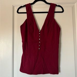 Free People Maroon Top